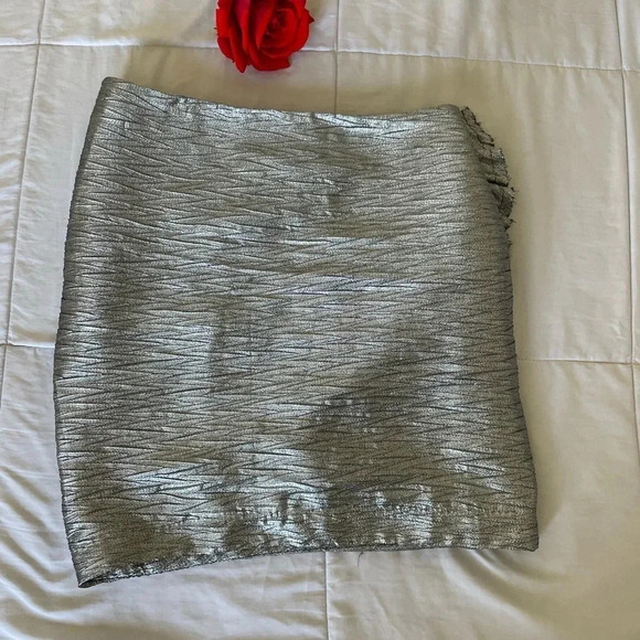 IRO Frisis ruffle metallic mini skirt - Picture 9 of 13